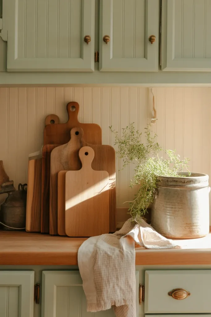 Vintage Cutting Board Display