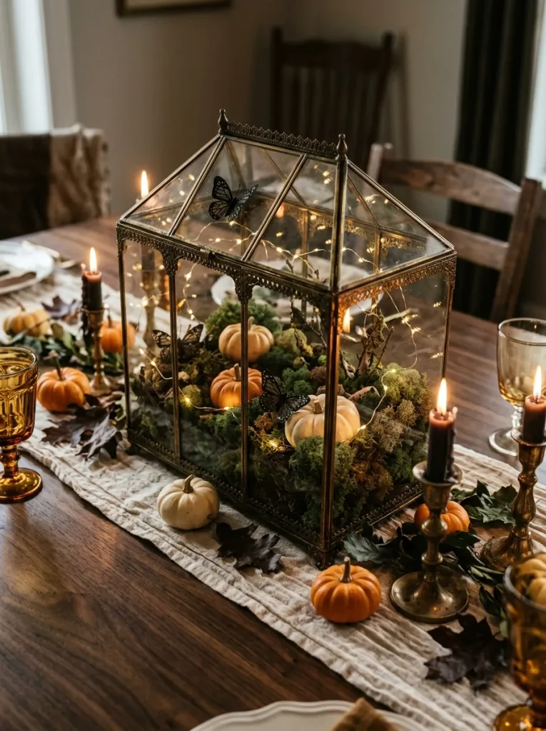 1. Enchanted Pumpkin Terrarium