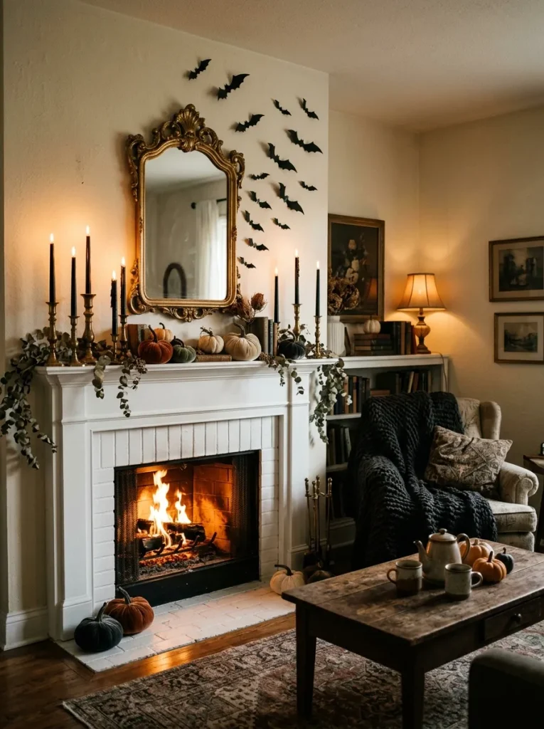 1. Haunted Fireplace Mantel
