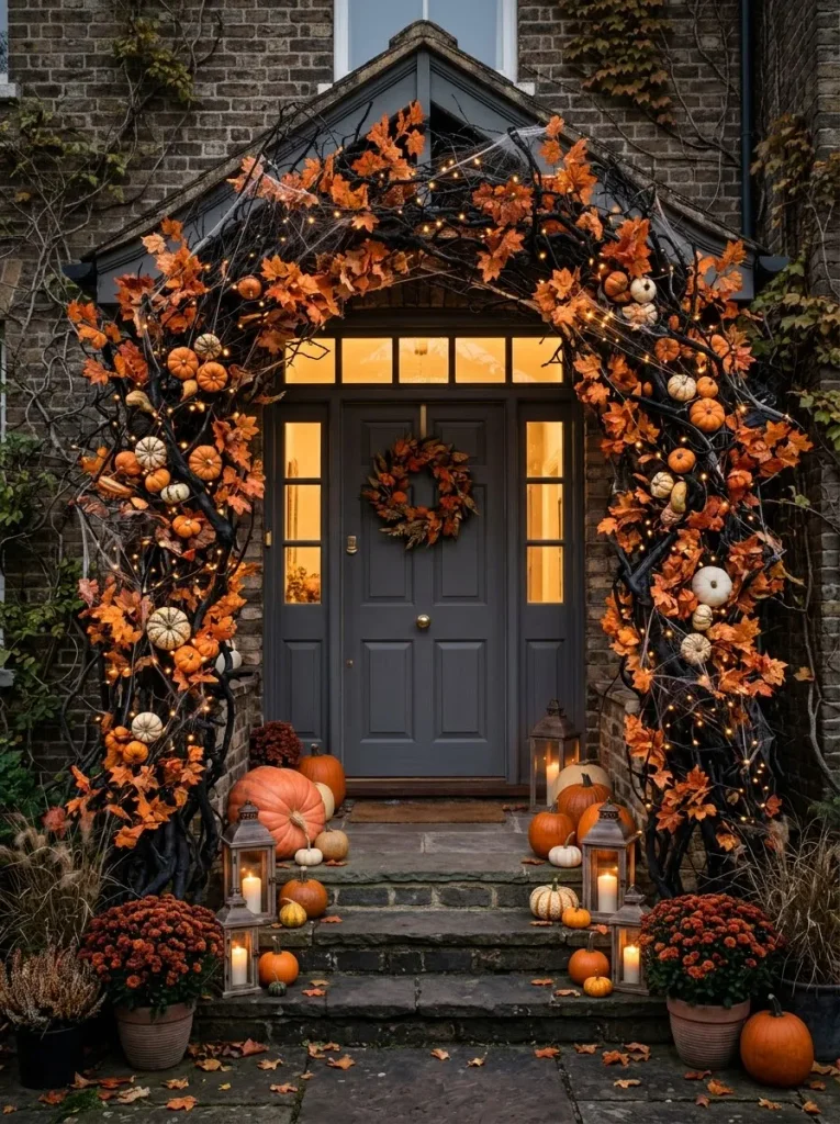 1. Spooky Front Door Arch