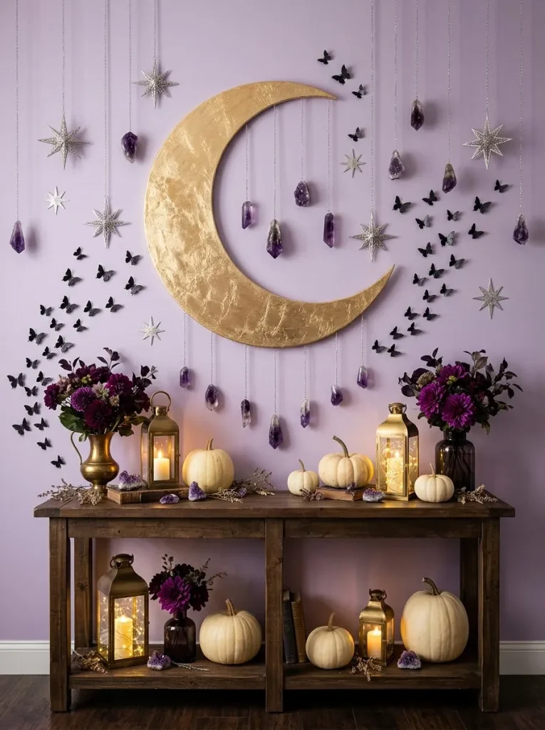 10. Mystical Crystal Moon Wall