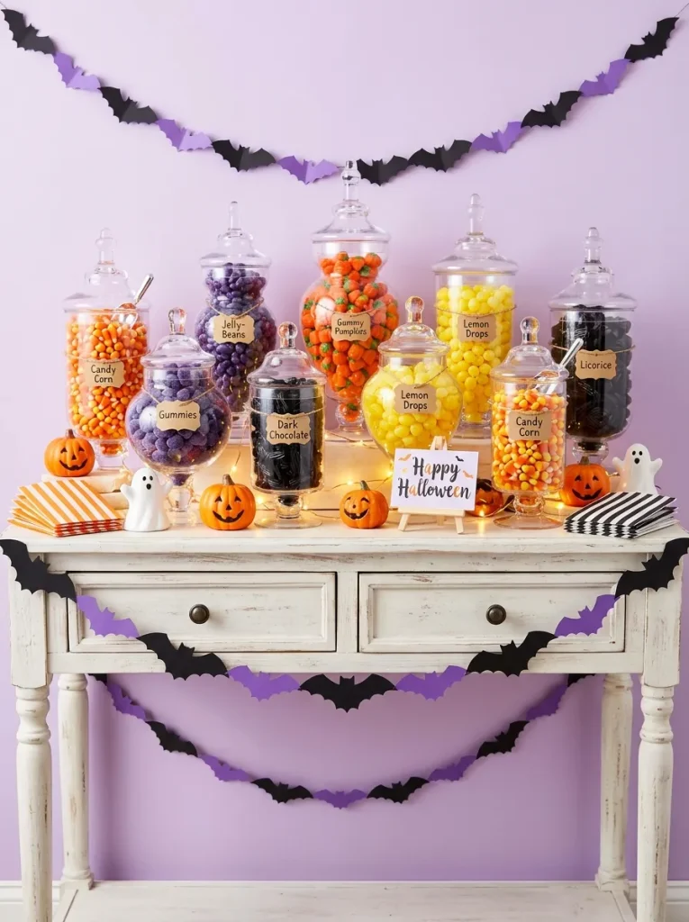 10. Spooky Candy Buffet Station
