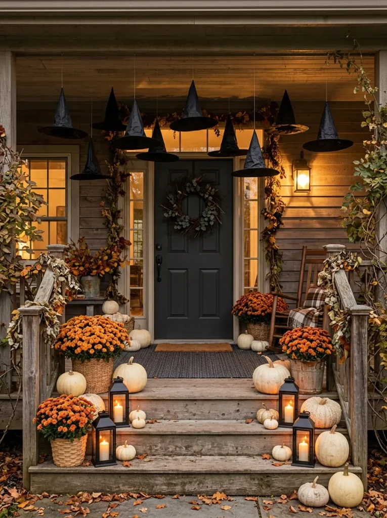 10. Witch Hat Porch Decor