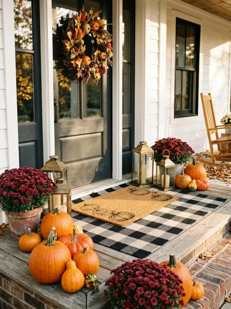 11. Layering Seasonal Halloween Doormats