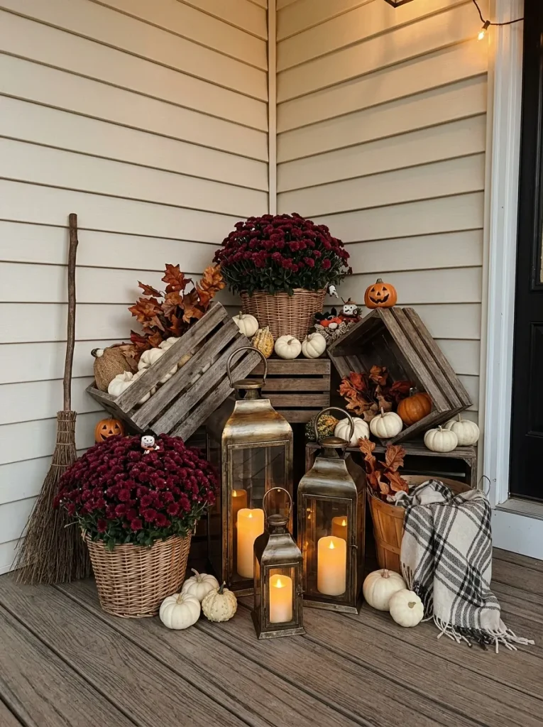 13. Creating a Cozy Halloween Lantern Corner