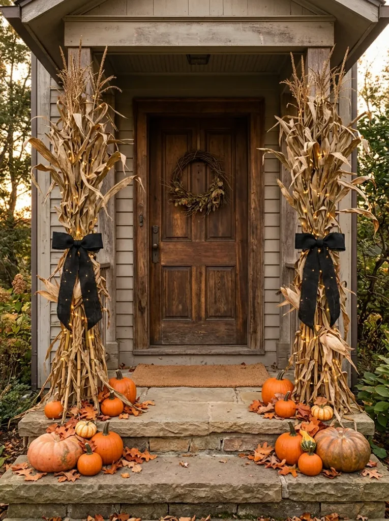 13. Creepy Cornstalk Columns