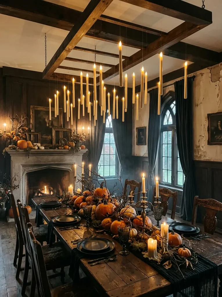 13. Floating Candle Chandelier
