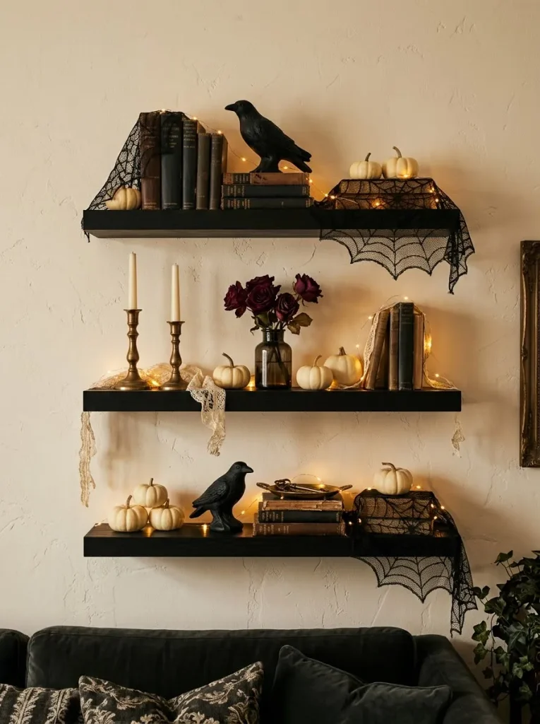 13. Haunted Gothic Wall Shelves