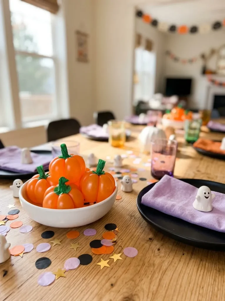 13. Pumpkin Balloon Centerpieces