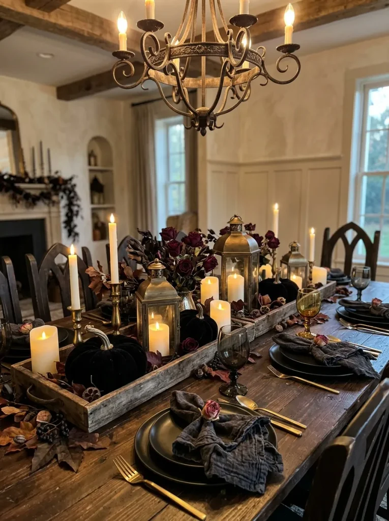 13. Spooky Halloween Table Centerpieces