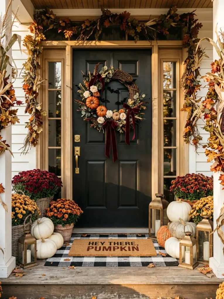 13. Styling Your Finished Halloween Front Door