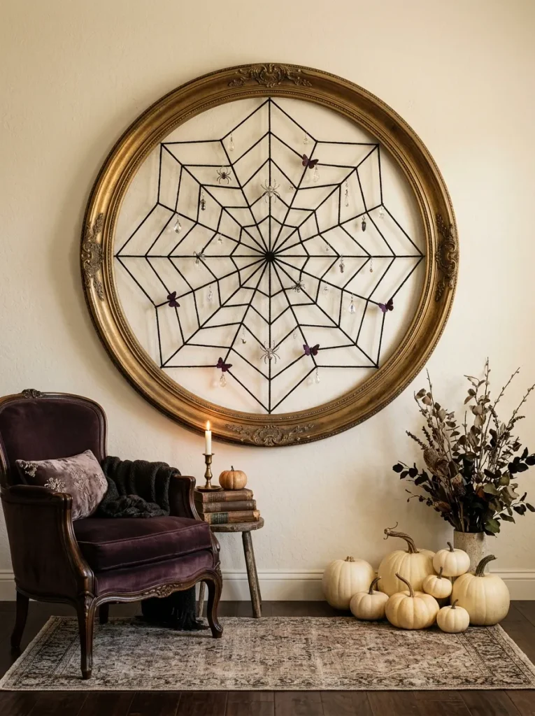 14. Enchanted Spiderweb Wall Art
