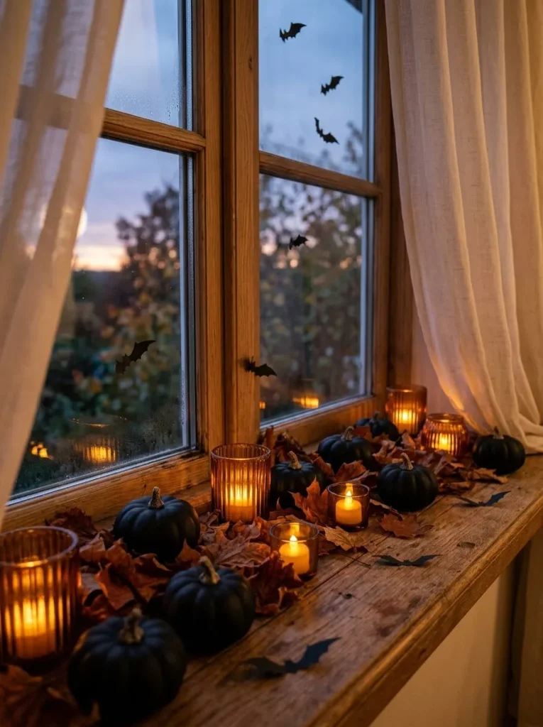 14. Haunted Halloween Window Sill