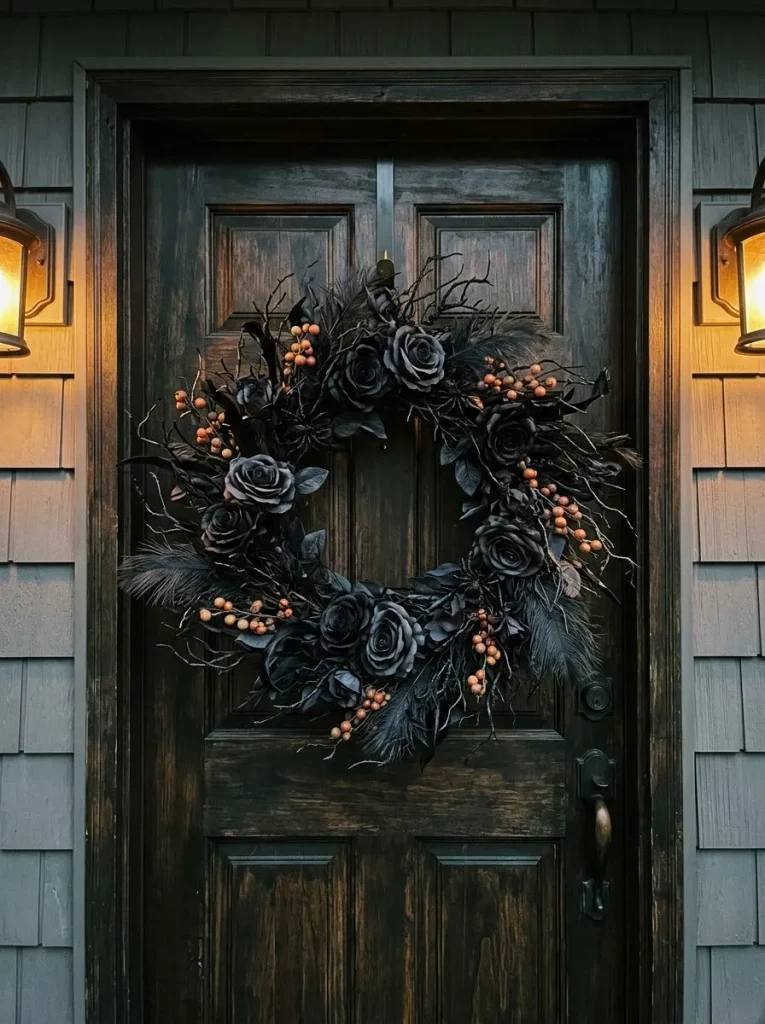 15. Eerie Black Wreath