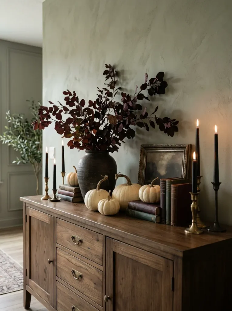 16. Spooky Candlelit Sideboard