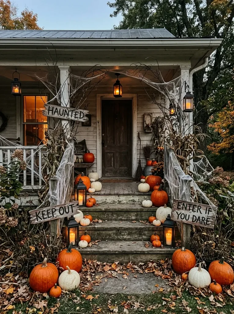 17. Haunted House Porch Scene
