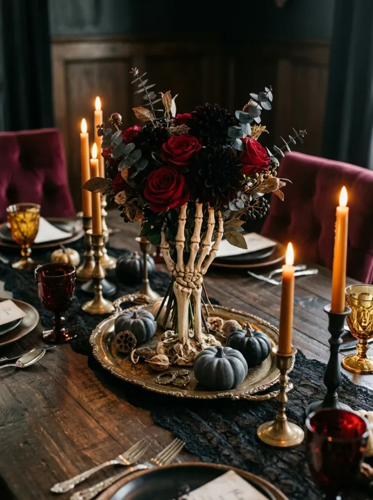 17. Haunted Skeleton Hand Bouquet