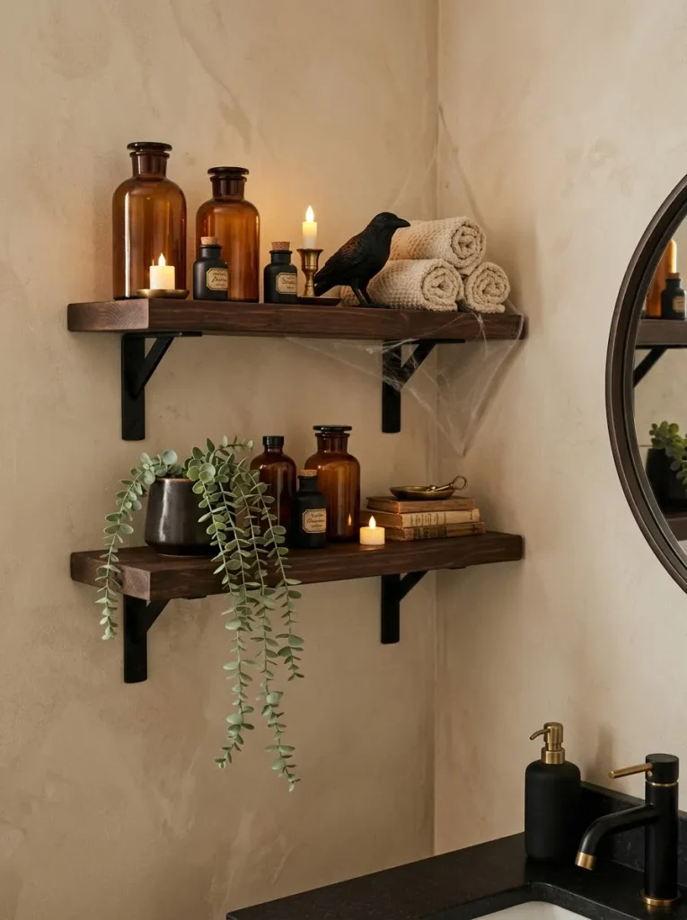 17. Witchy Bathroom Shelves