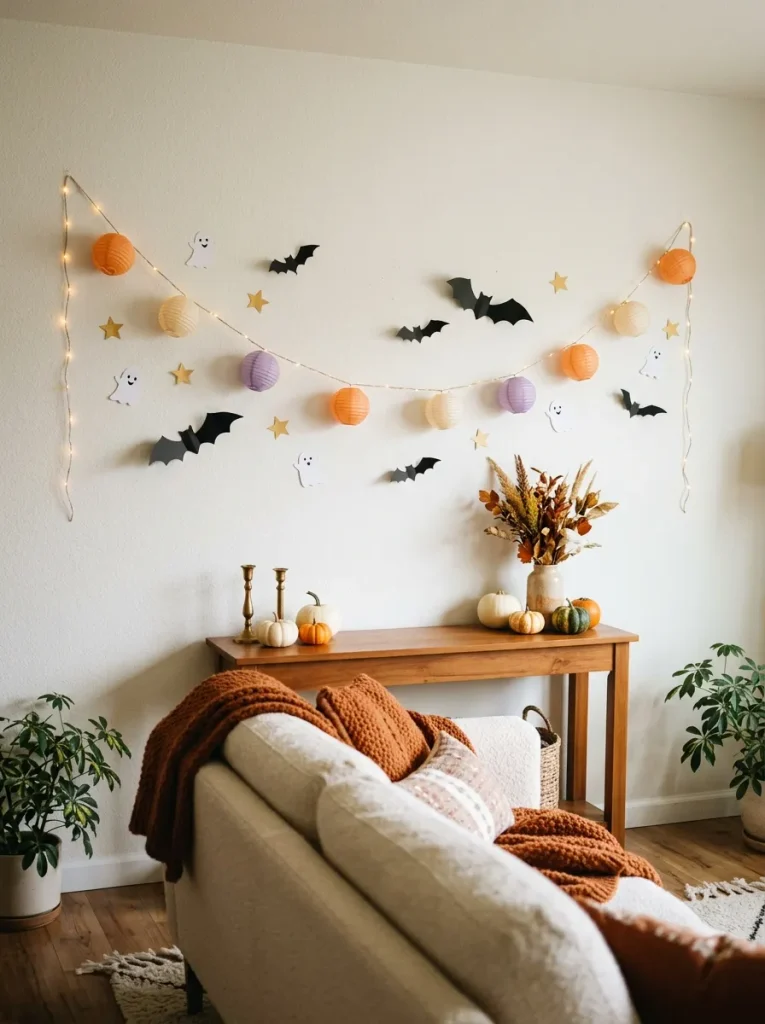 18. Haunted Paper Lantern Garland