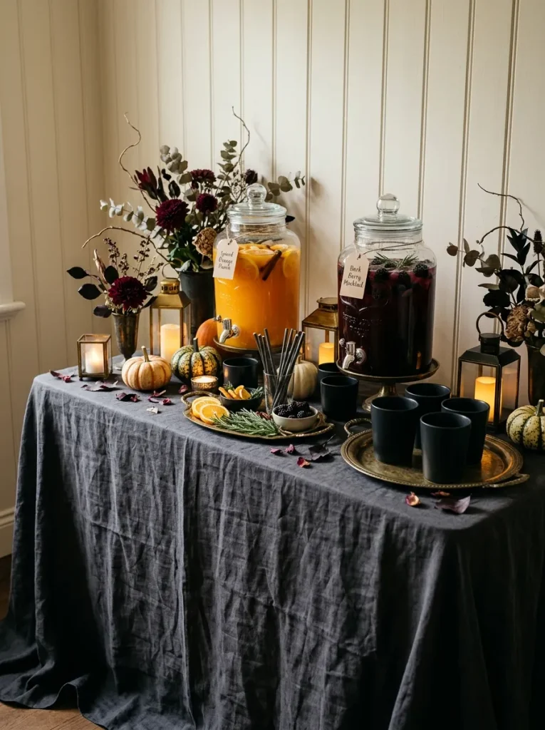 18. Spooky Halloween Drink Station