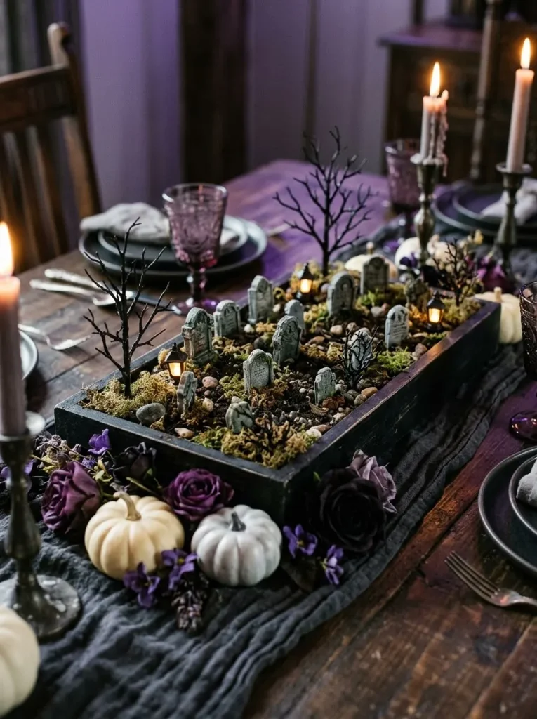 18. Spooky Miniature Cemetery Garden