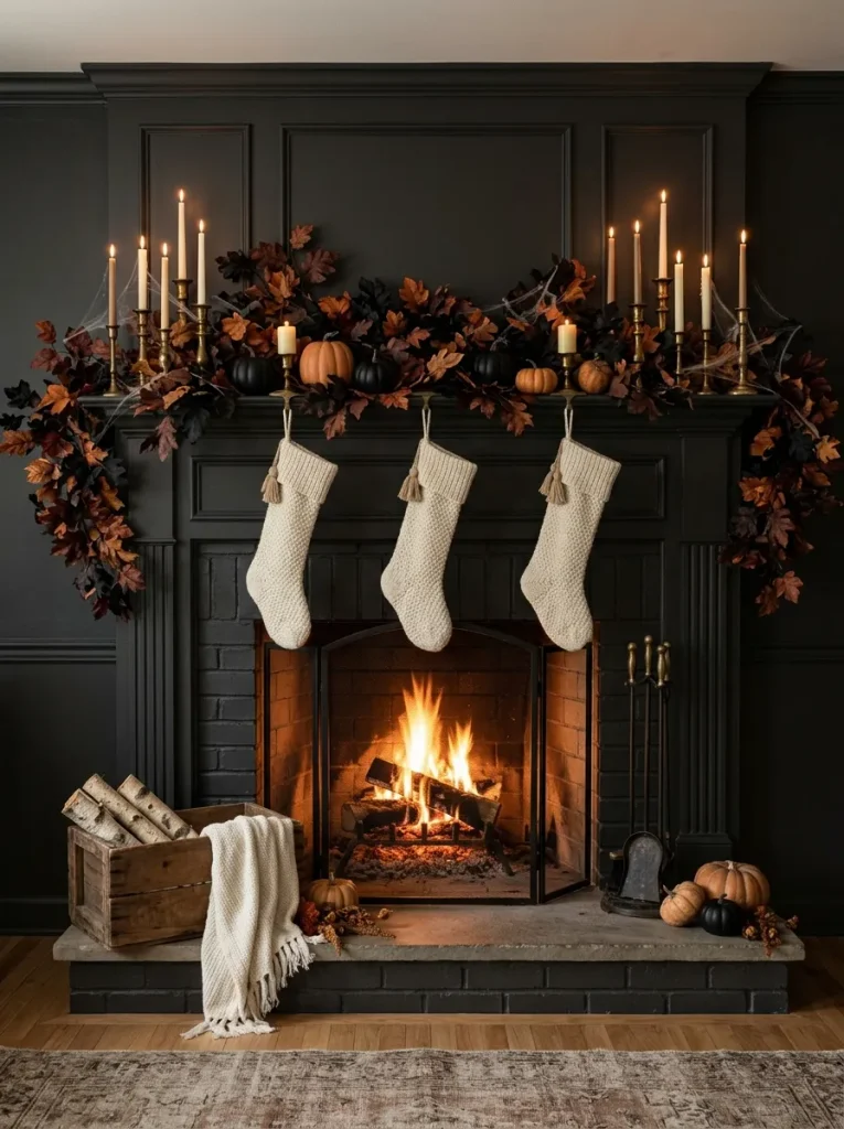19. Enchanted Halloween Fireplace