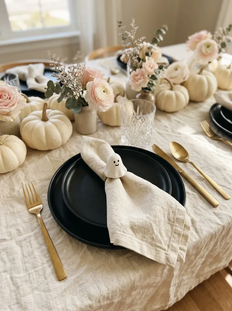 2. Charming Ghost Napkin Rings