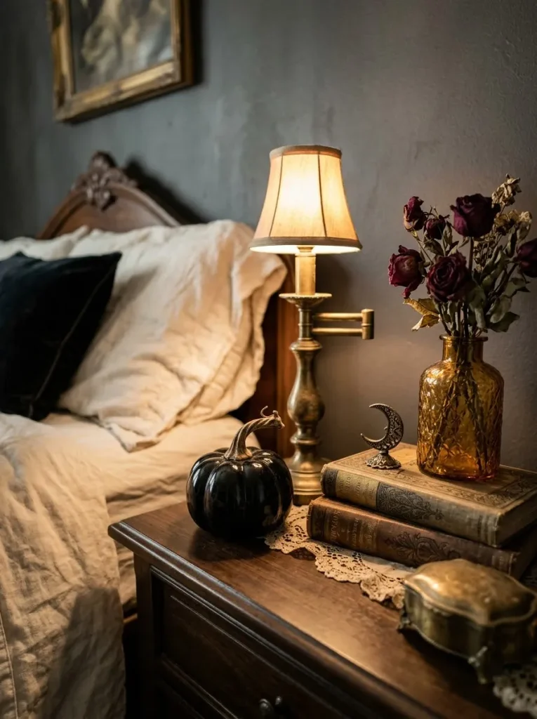 20. Gothic Halloween Bedside Table