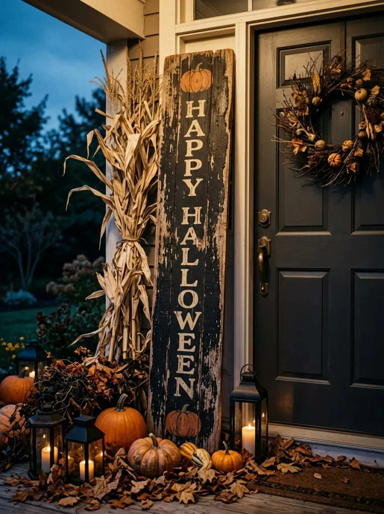 20. Haunted Entryway Sign
