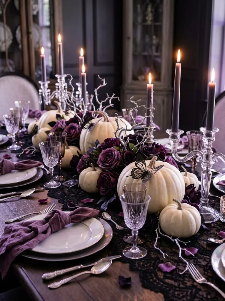 21. Enchanted Black Butterfly Table scape