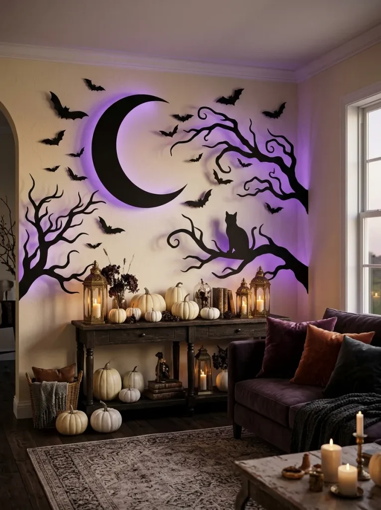 21. Enchanted Halloween Shadow Wall