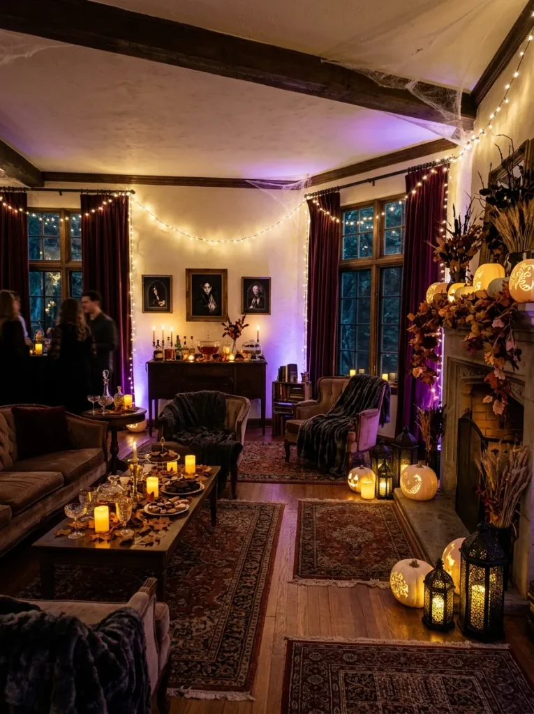 21. Magical Halloween Party Lighting