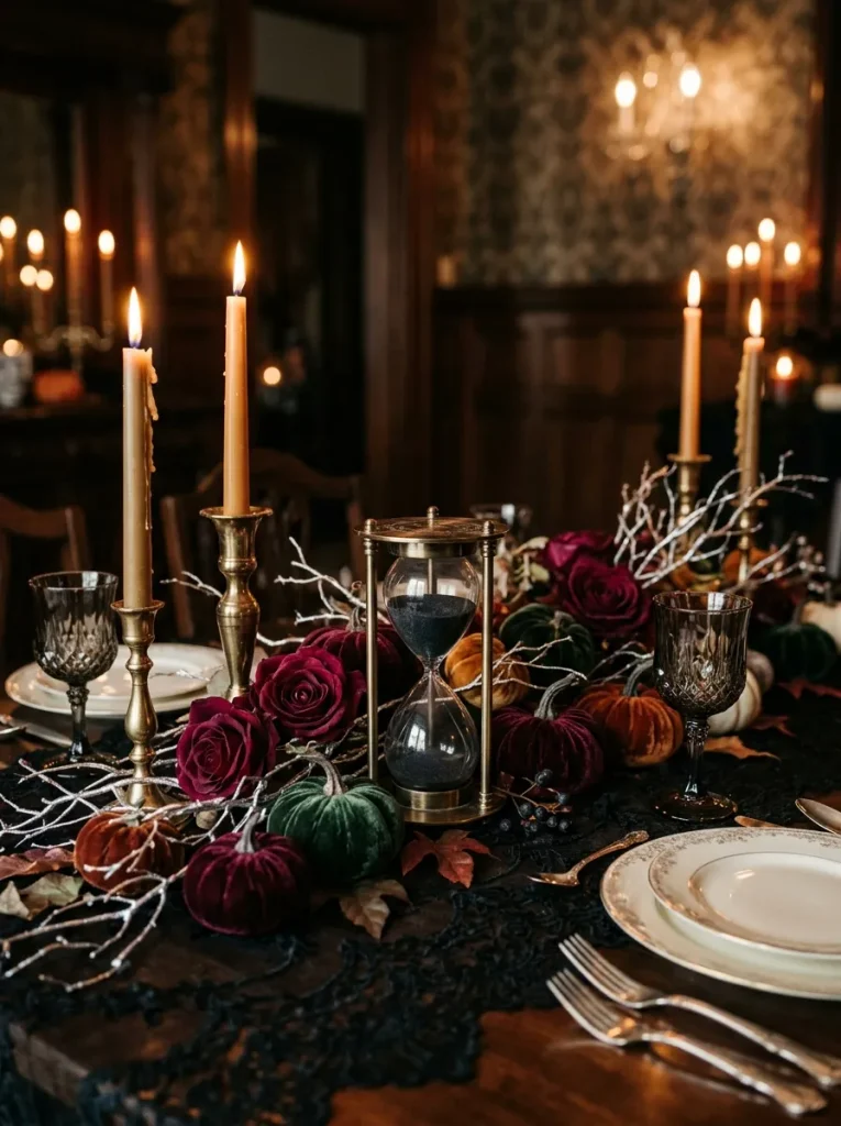 22. Elegant Gothic Hourglass Display