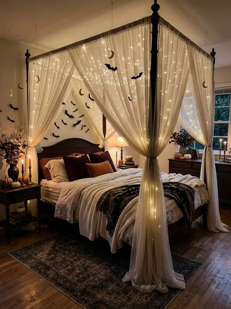 22. Haunted Halloween Canopy Lights