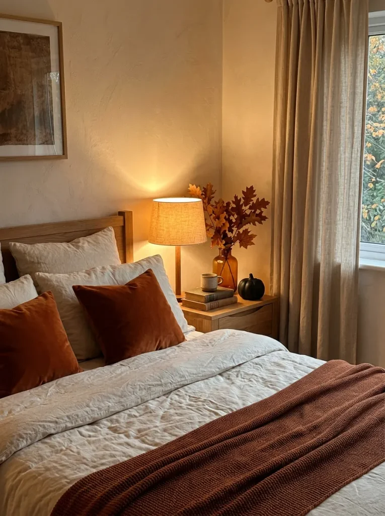 23. Autumn Bedroom Accents