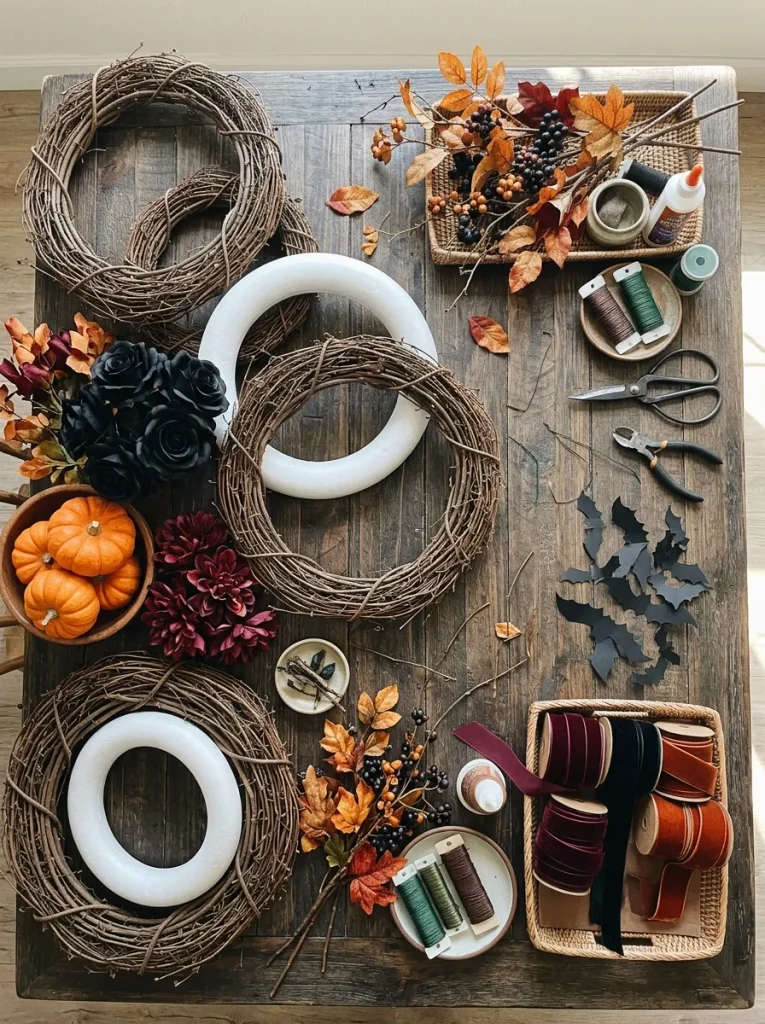 3. Gathering Affordable Halloween Wreath Supplies