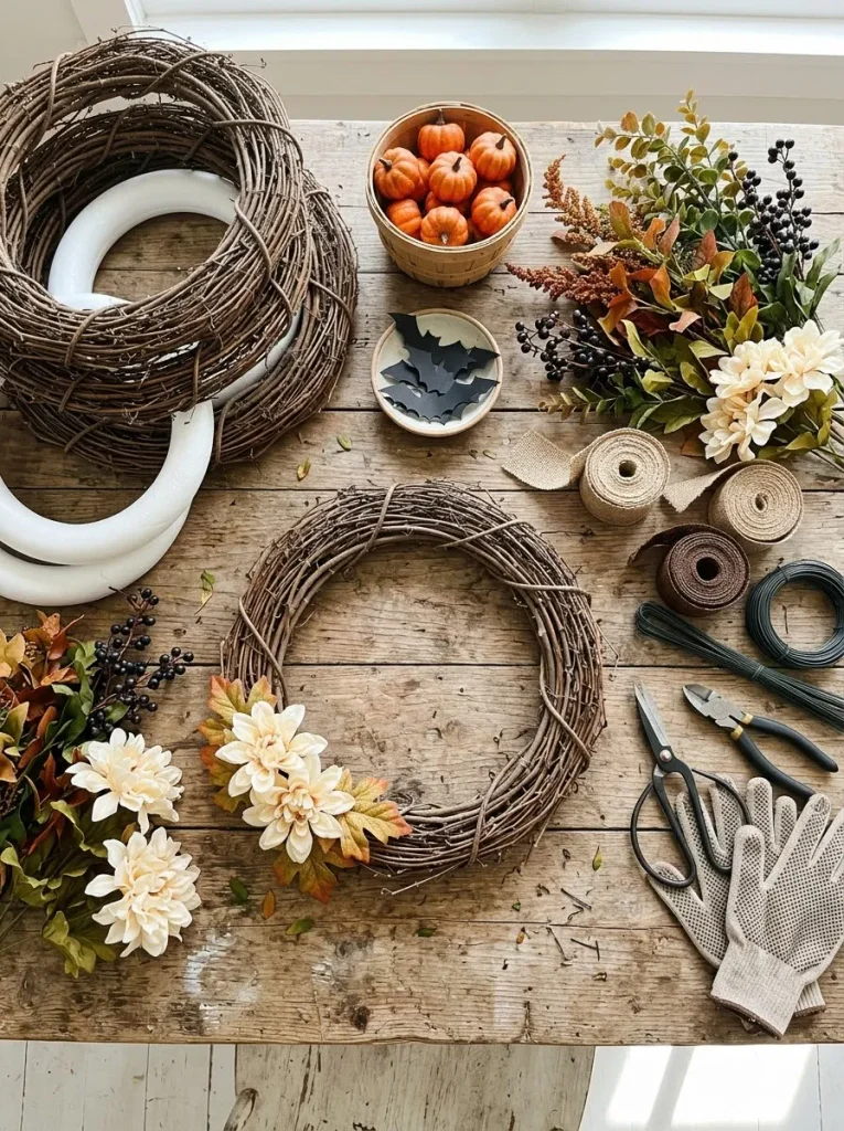 3. Gathering Affordable Wreath Supplies