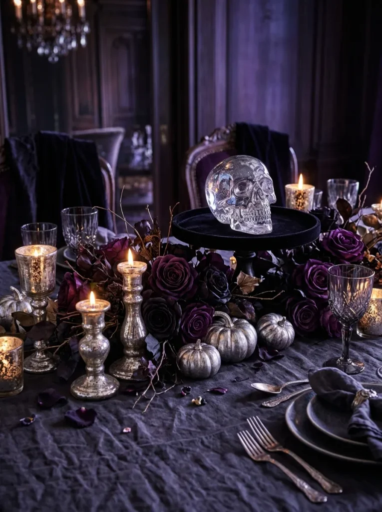 3. Gothic Crystal Skull Display