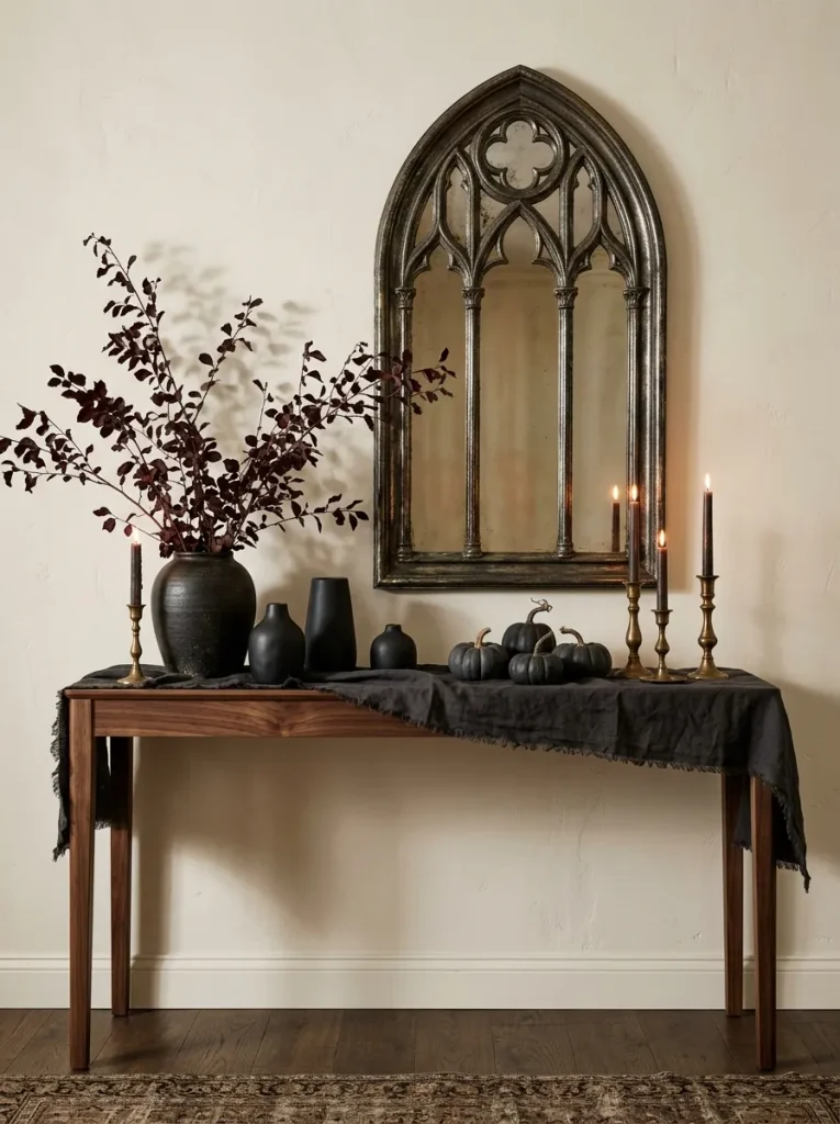 4. Gothic Entryway Console