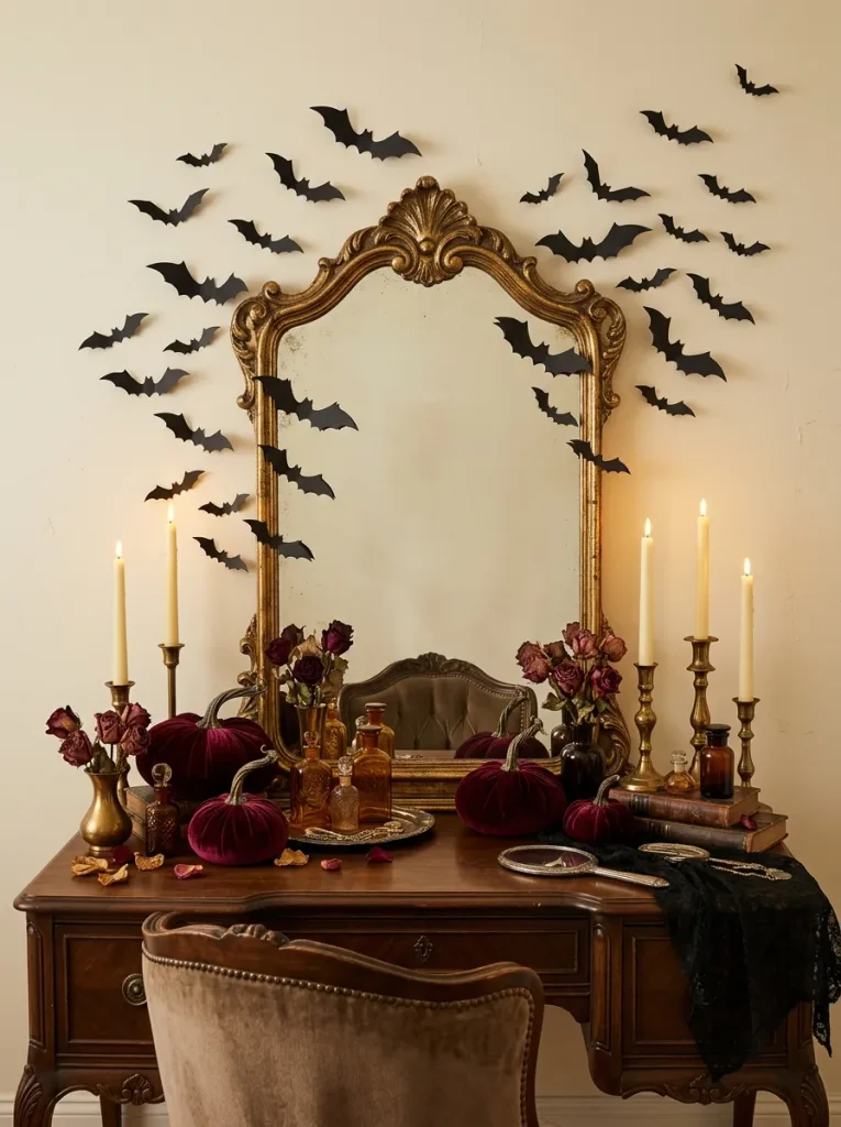 4. Gothic Halloween Vanity Mirror