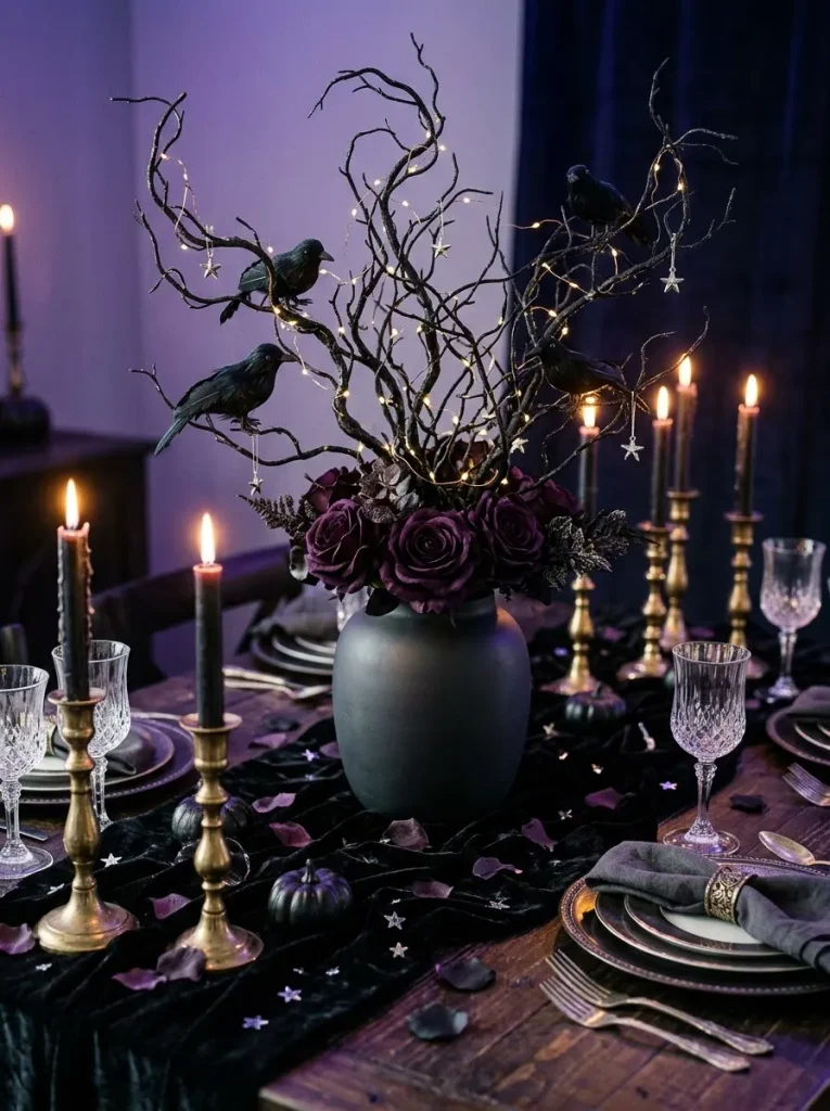 5. Midnight Raven Branch Arrangement