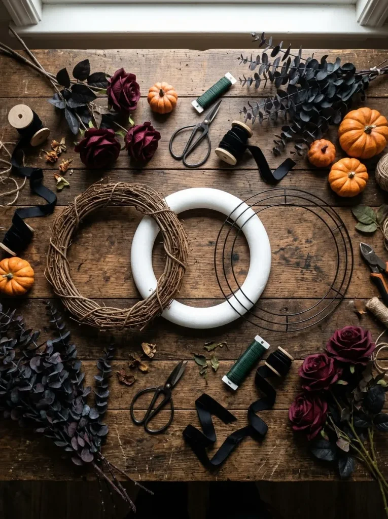 5. Preparing Your Halloween Wreath Base