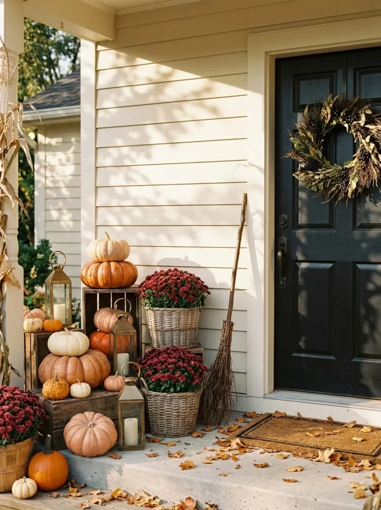 6. Arranging Charming Pumpkin Displays