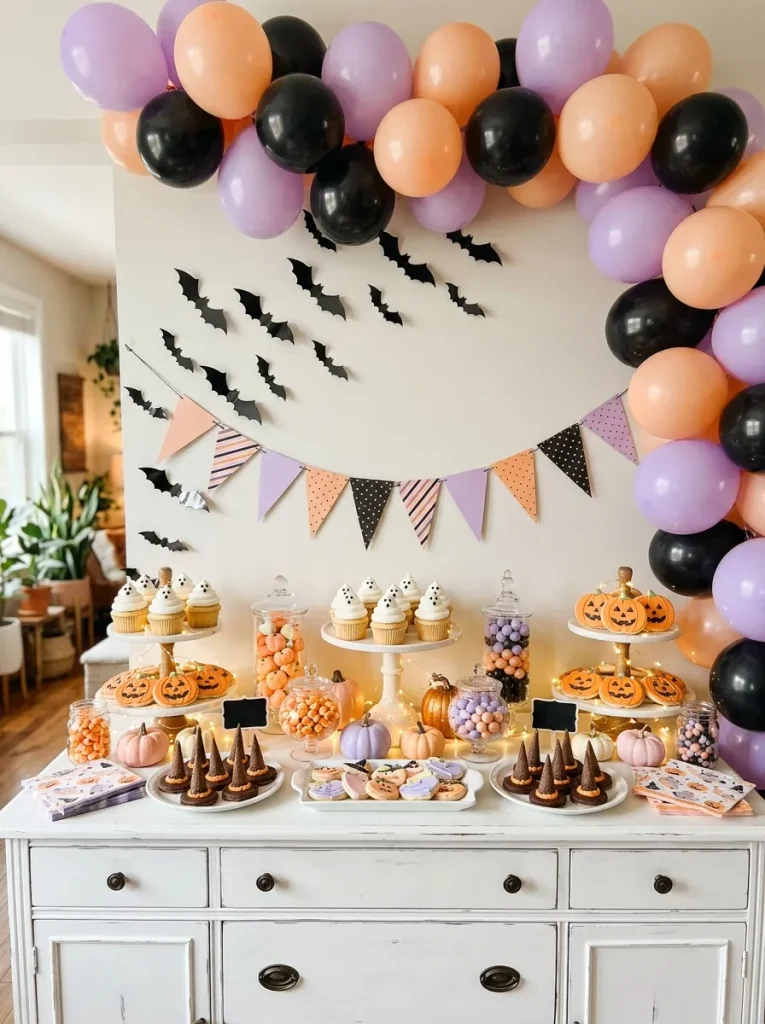 6. Playful Halloween Dessert Table