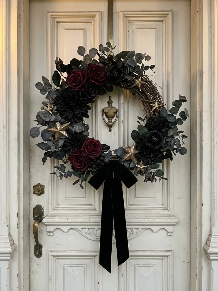8. Designing a Mysterious Gothic Rose Wreath