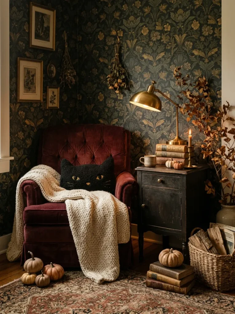 8. Haunted Halloween Reading Nook
