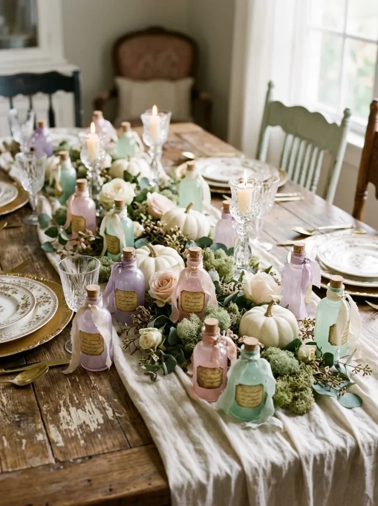 8. Pastel Potion Bottle Garden