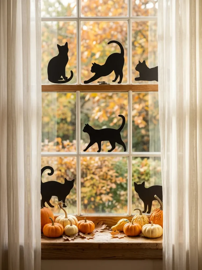 9. Black Cat Window Display