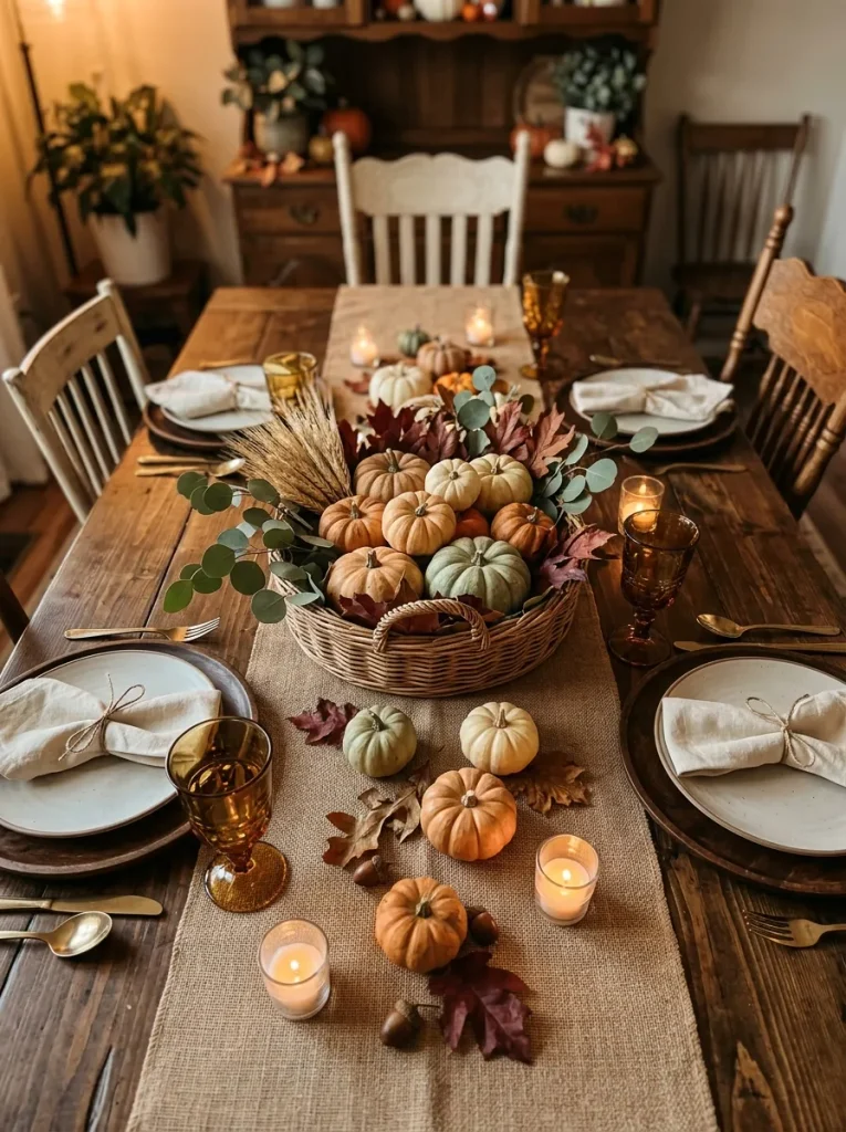 9. Rustic Harvest Pumpkin Basket