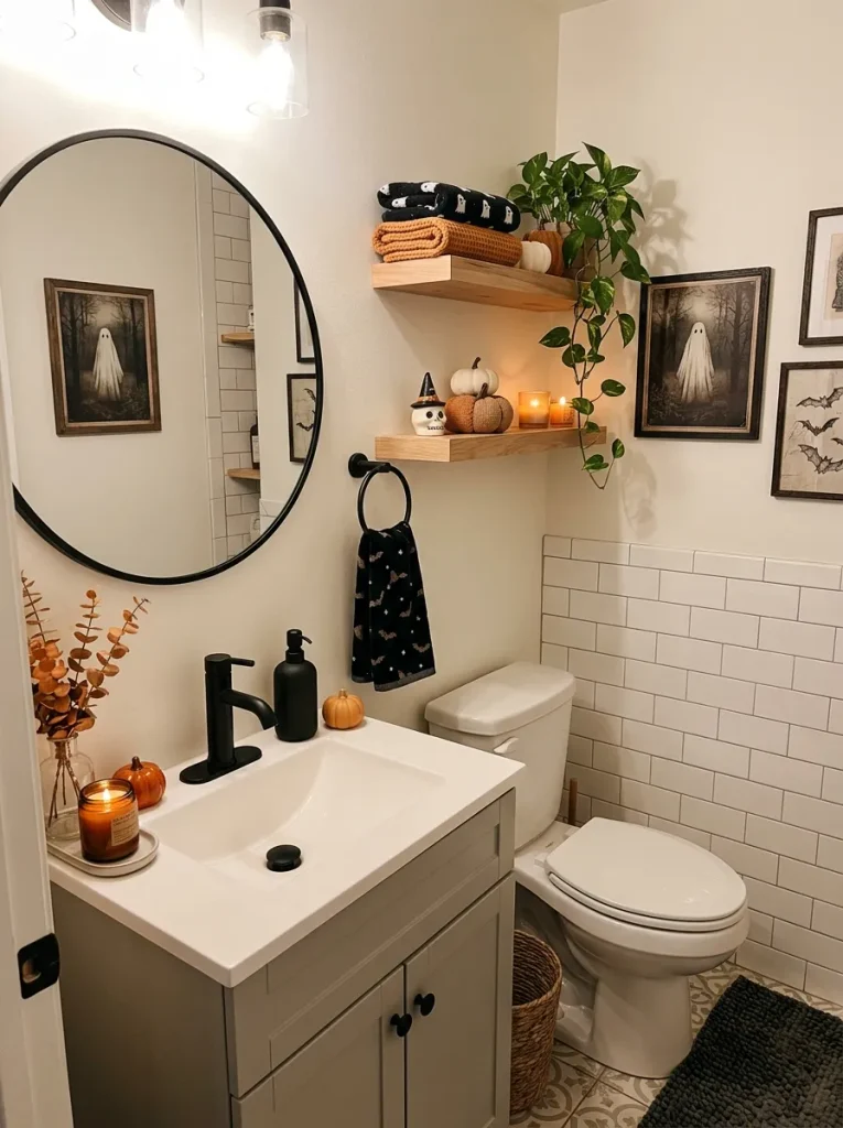 Halloween Bathroom Touches